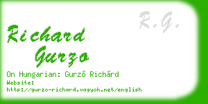 richard gurzo business card